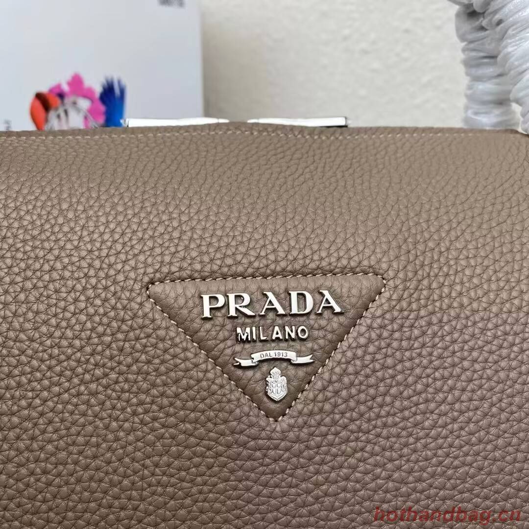 Prada Leather shoulder bag 1NC175 gray