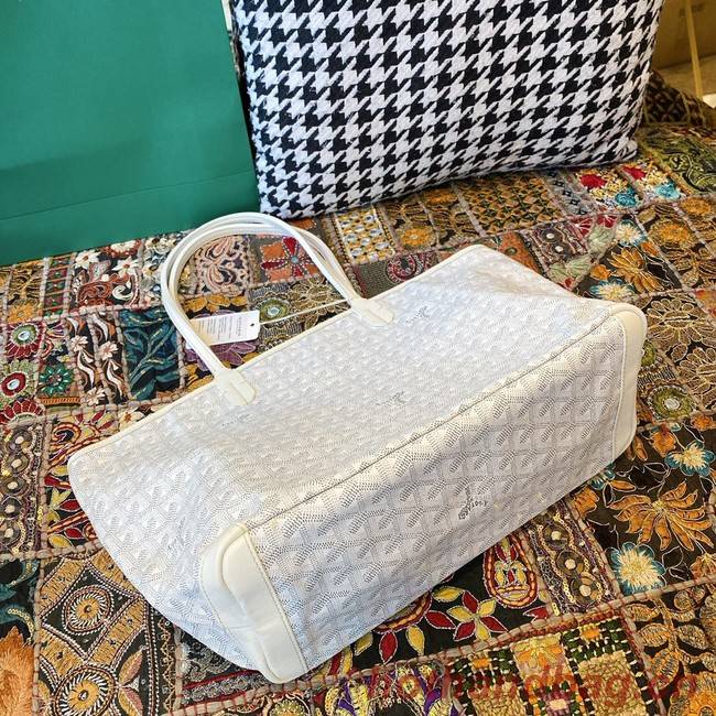 Goyard Calfskin Leather Tote Bag 20217 white