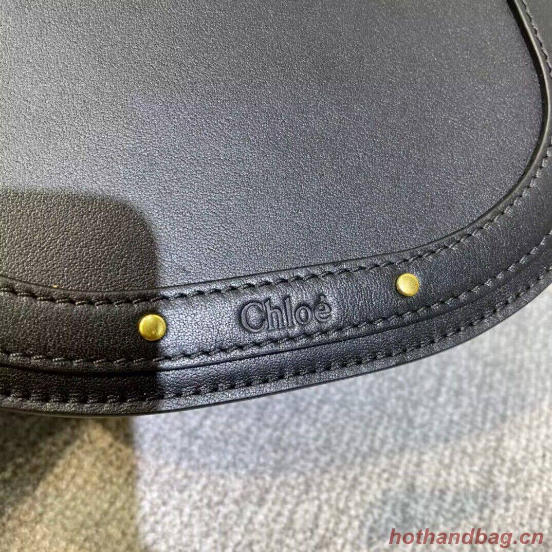 Chloe Nile Bracelet Minaudiere Original Leather 6011 Black
