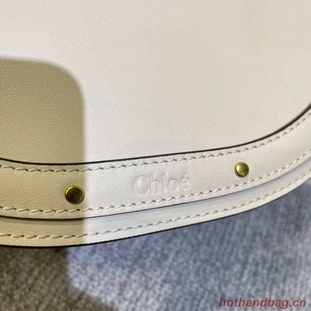 Chloe Nile Bracelet Minaudiere Original Leather 6011 White