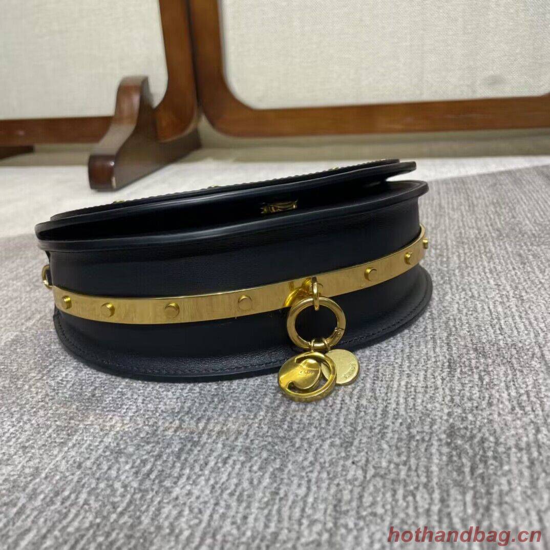 Chloe Nile Bracelet Minaudiere Original Leather 6020 Black