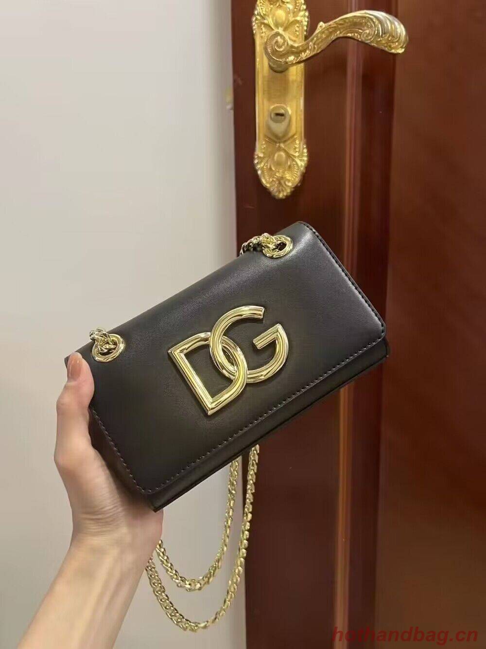 Dolce & Gabbana Origianl Leather Shoulder Bag 5535 Black