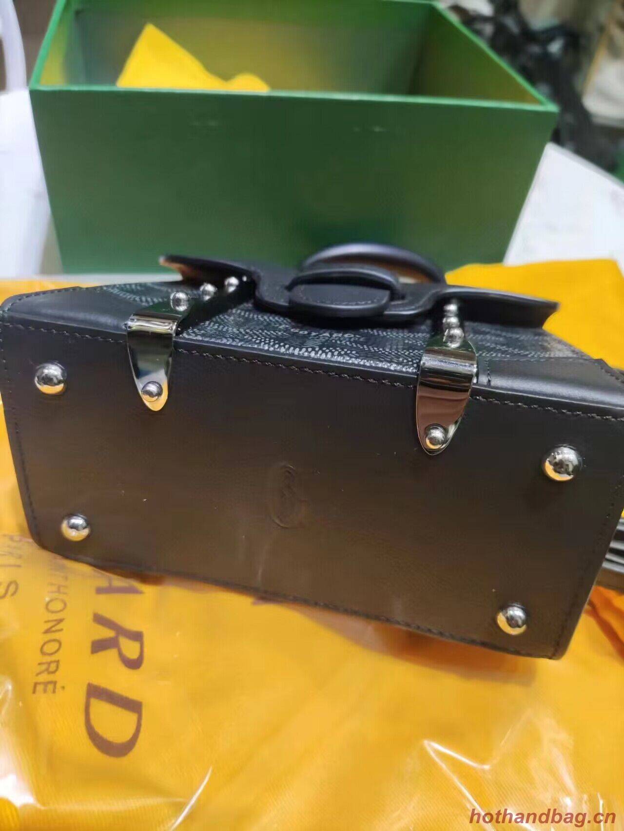 Goyard Nano Saigon Tote Bag Original Leather 55633 Black
