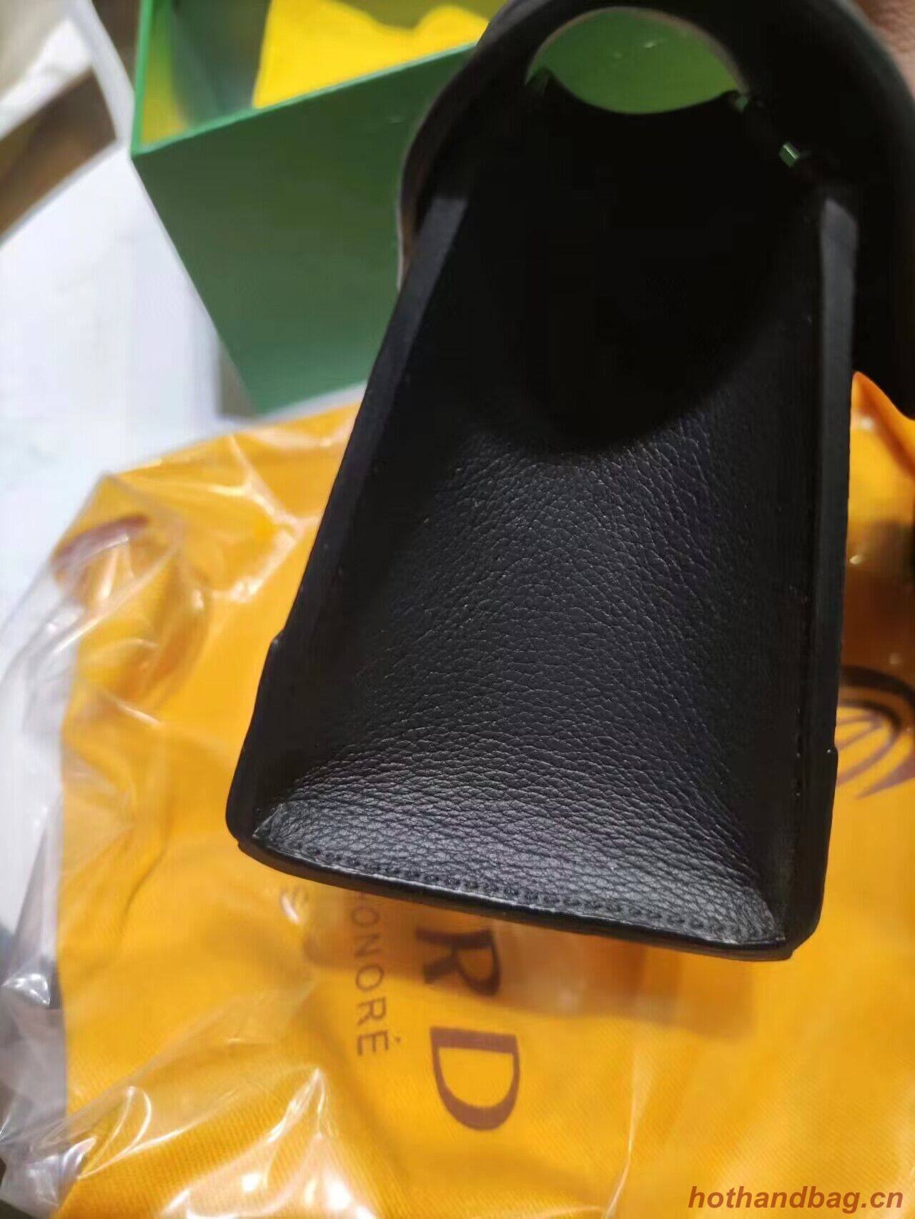 Goyard Nano Saigon Tote Bag Original Leather 55633 Black