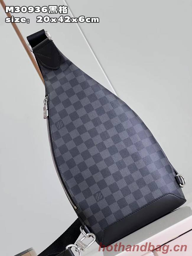 Louis Vuitton Duo Slingbag Damier Graphite canvas M30936 Black
