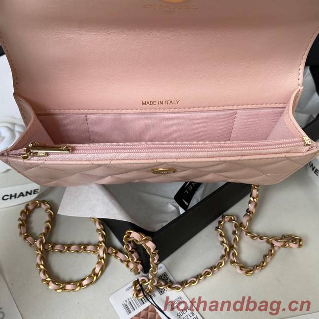 Chanel MINI FLAP BAG WITH TOP HANDLE AP3385 pink