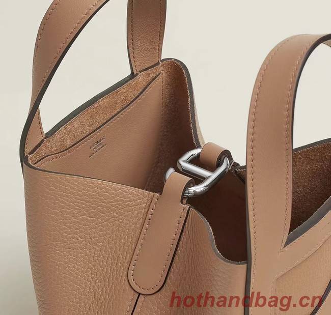 Hermes Original Togo Leather Bag H3602 Pearl grey