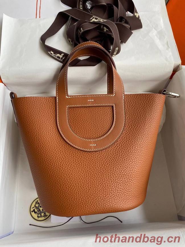 Hermes Original Togo Leather Bag H3602 brown