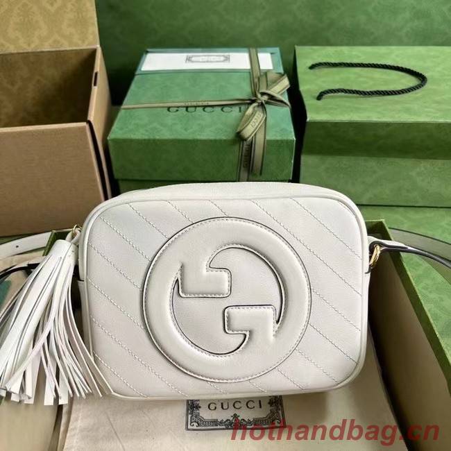 GUCCI BLONDIE SMALL SHOULDER BAG 742360 White