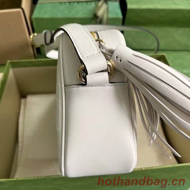 GUCCI BLONDIE SMALL SHOULDER BAG 742360 White