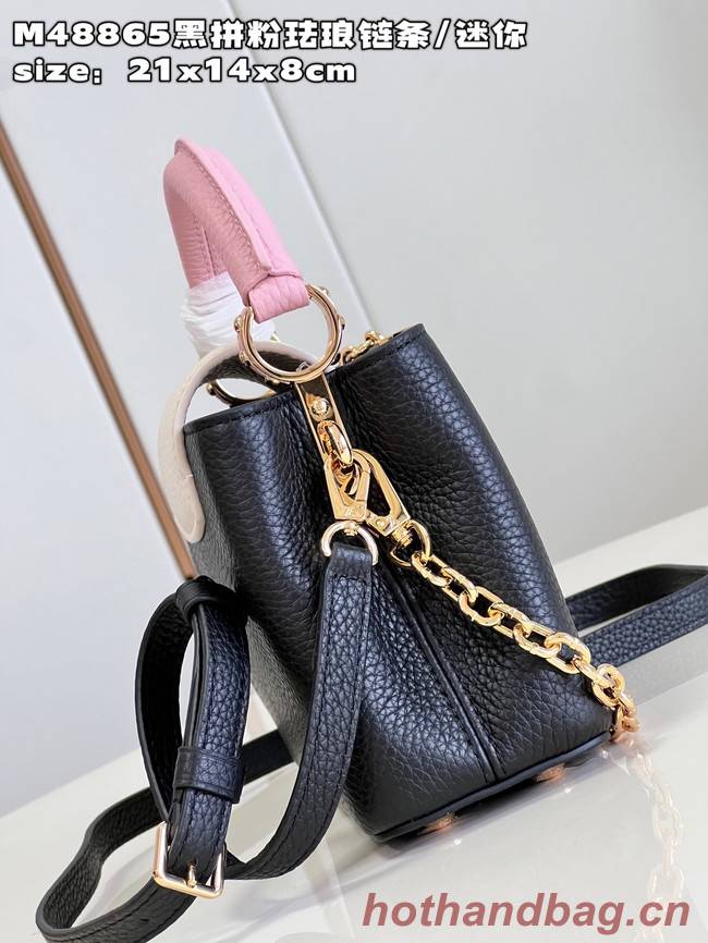 Louis Vuitton Capucines Mini M22375 Rose Chamallow Pink