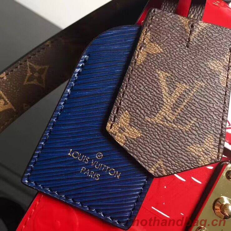 Louis Vuitton Spring Street Monogram Vernis Patent Original Leather M90376 Red