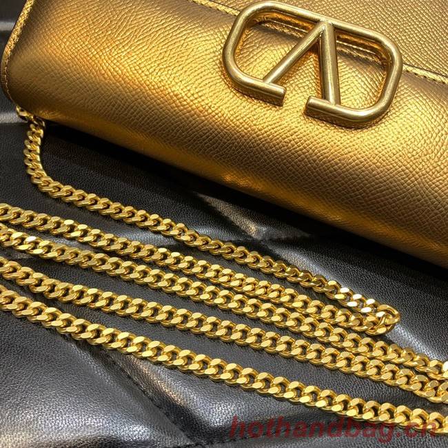 VALENTINO Garavani Rockstud Calfskin Chain bag 0S93VL Brass