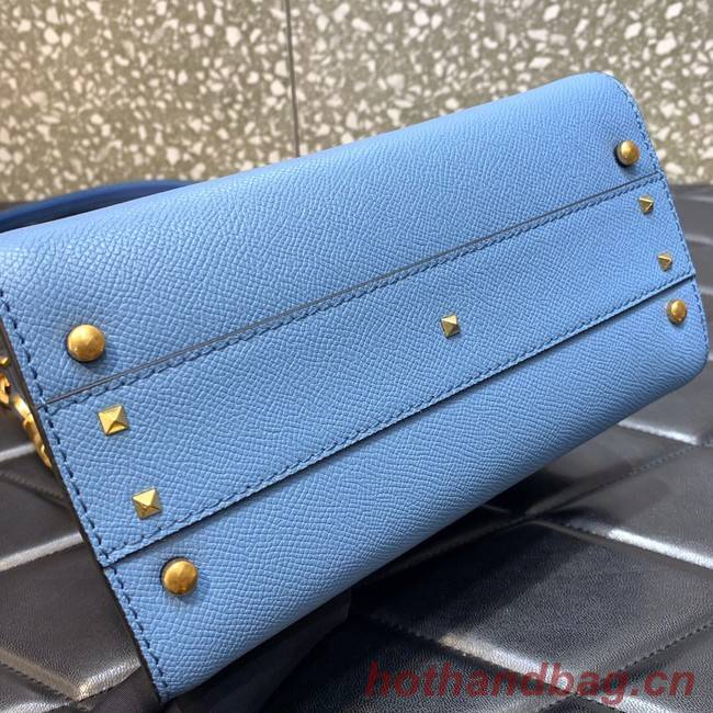 VALENTINO VSLING small Grain calf leather Shoulder bag WB0F53 blue