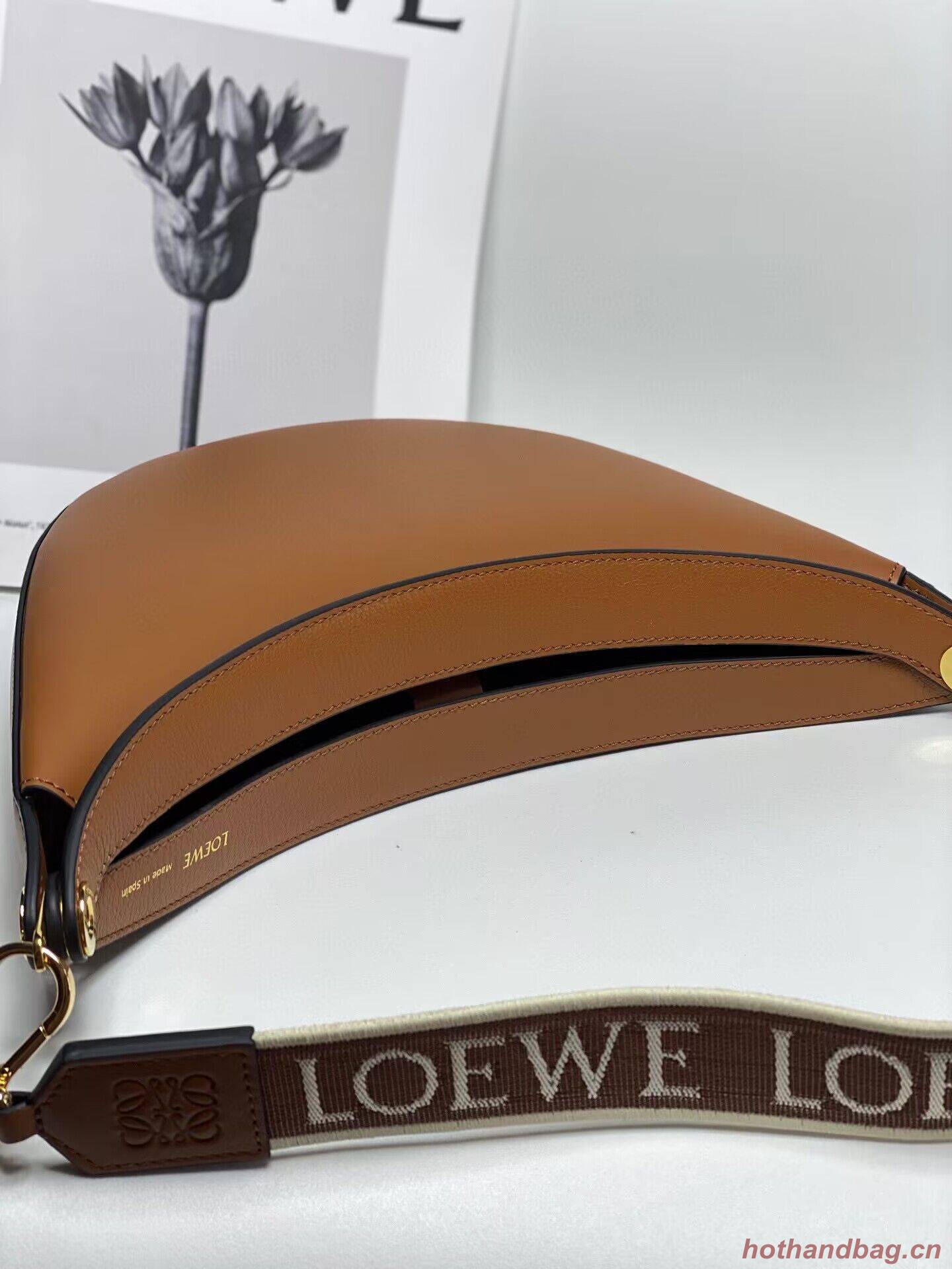 Loewe Original Leather Shoulder Handbag 3073 Brown