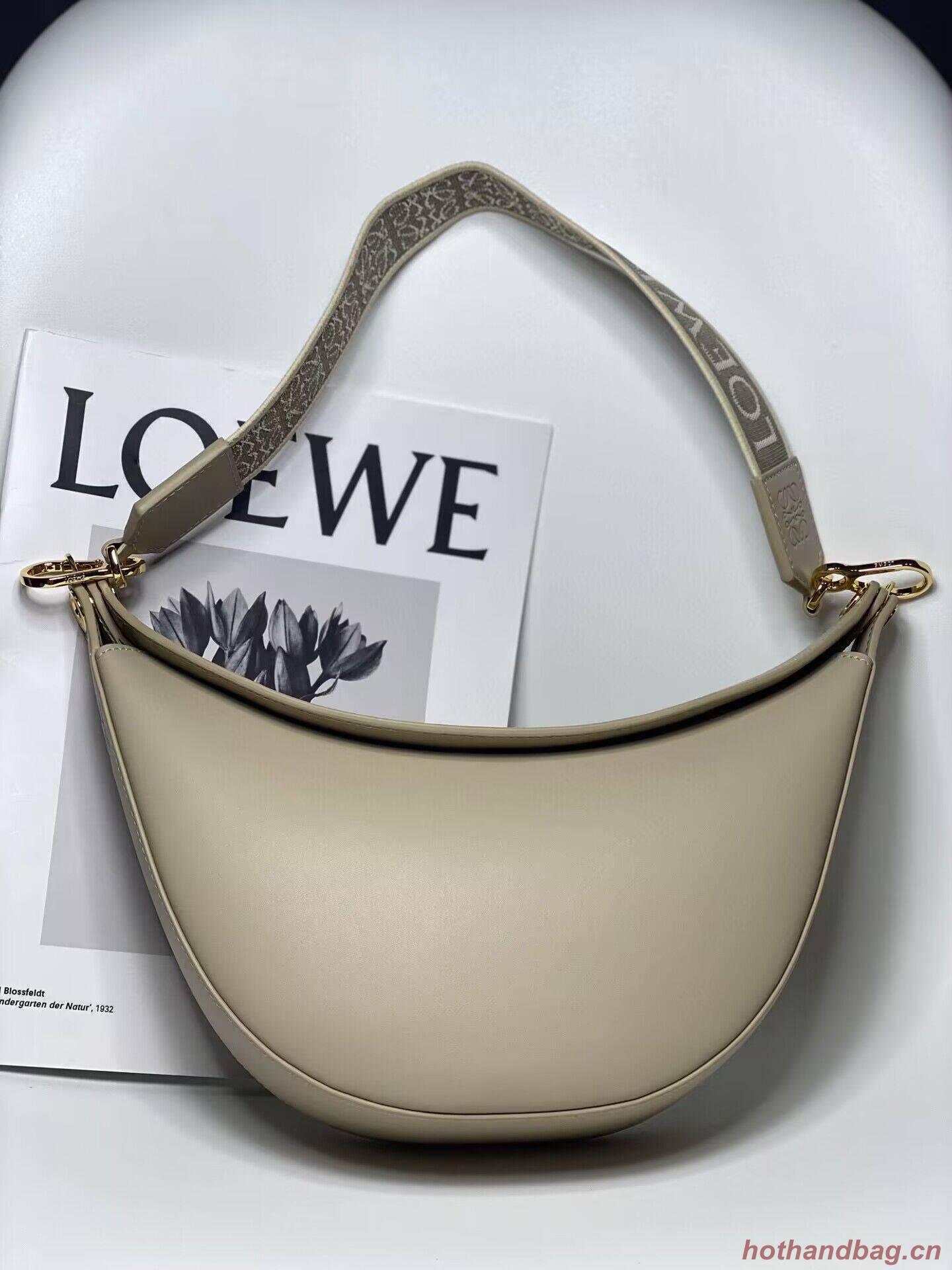 Loewe Original Leather Shoulder Handbag 3073 Gray