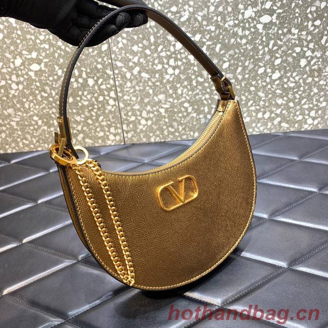 VALENTINO GARAVANI VLOGO SIGNATURE leather bag QRGF9 gold