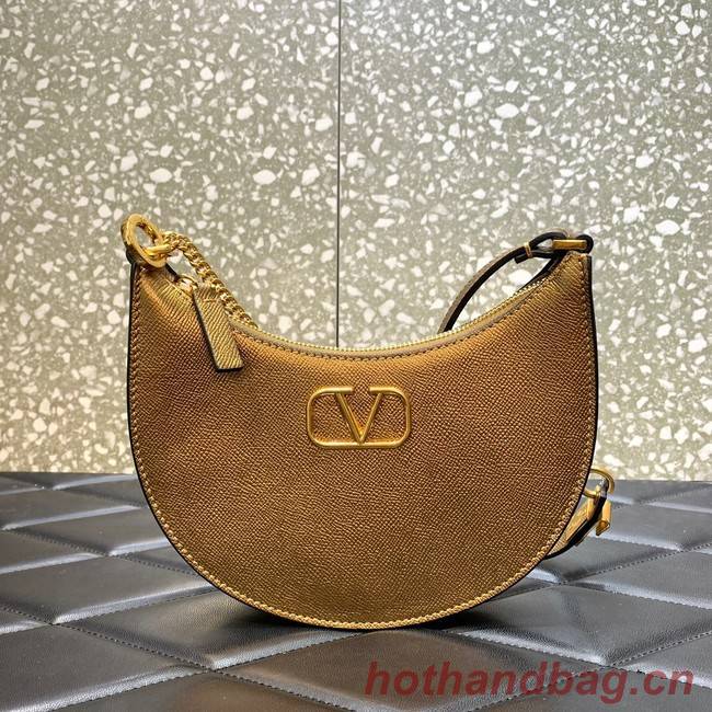 VALENTINO GARAVANI VLOGO SIGNATURE leather bag QRGF9 gold