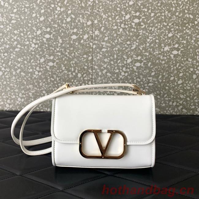 VALENTINO LOCO calf leather mini 0167 white