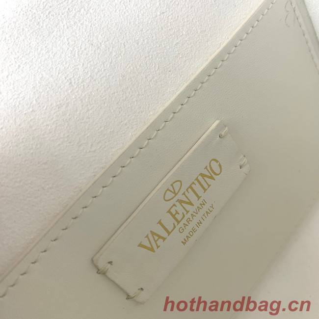 VALENTINO LOCO calf leather mini 0167 white