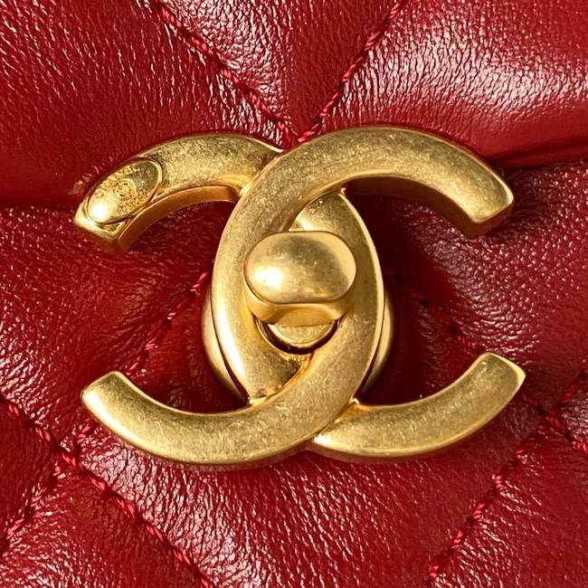Chanel SMALL FLAP BAG AS3984 red