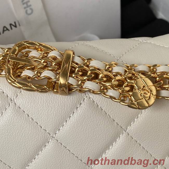 Chanel SMALL FLAP BAG AS3984 white