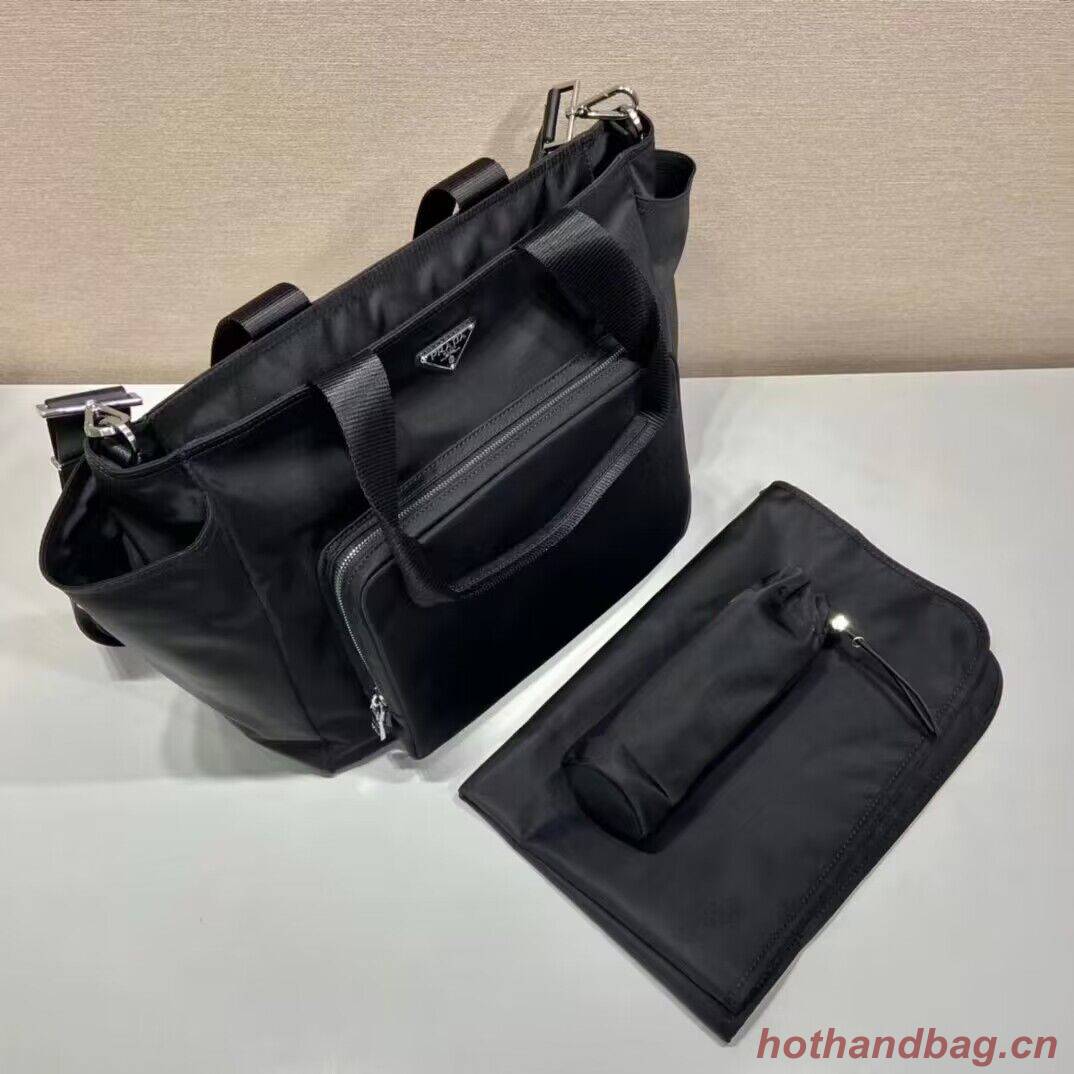 Prada Re-Nylon Tote Shopping Mami Bag 1BG102 Black