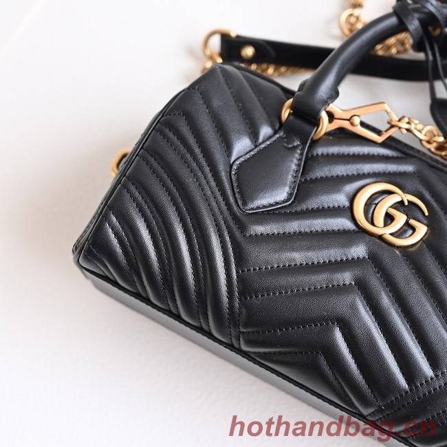 GUCCI GG MARMONT SMALL TOP HANDLE BAG 746319 black