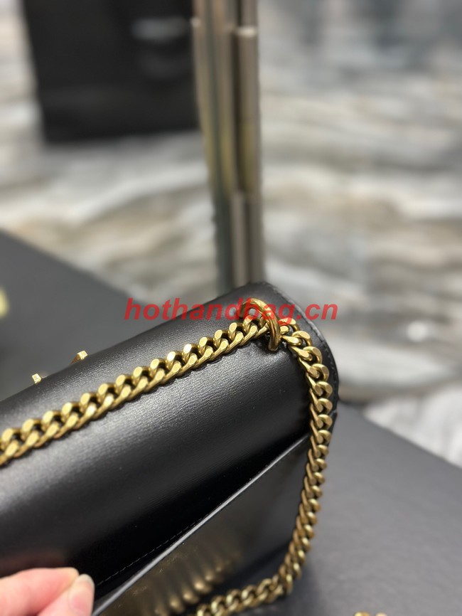 SAINT LAURENT SUNSET SMALL IN SMOOTH LEATHER 441972  black&yellow