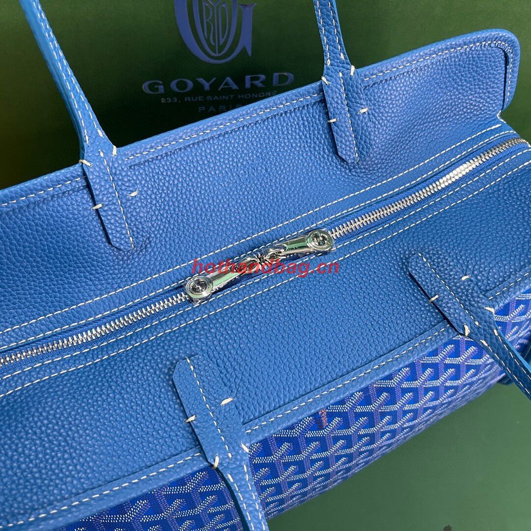 Goyard Hardy 2 Original Calfskin Leather Pet Bag 20299 Blue