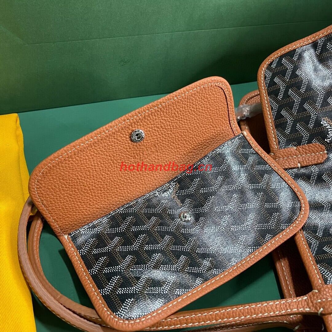 Goyard Hardy 2 Original Calfskin Leather Pet Bag 20299 Brown