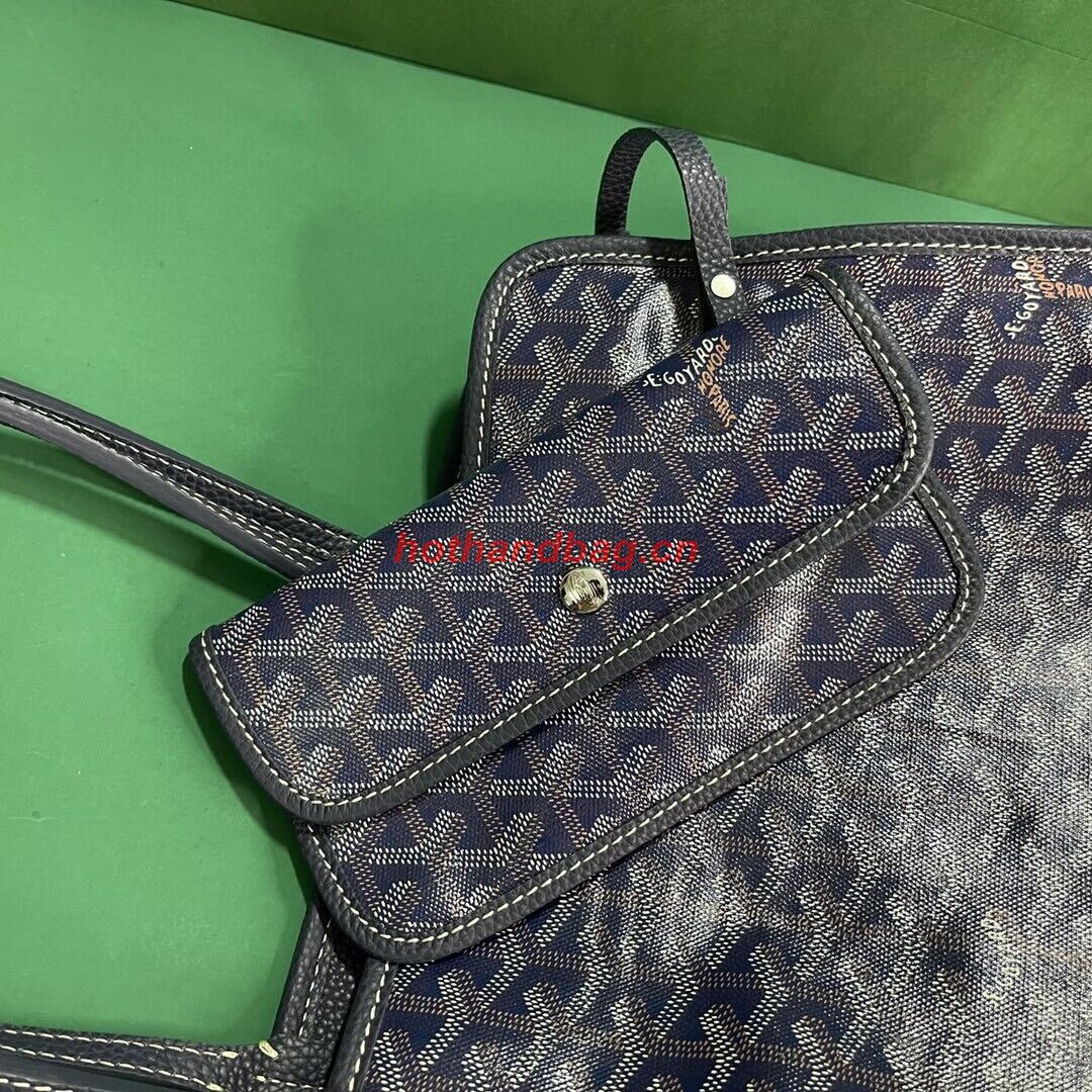 Goyard Hardy 2 Original Calfskin Leather Pet Bag 20299 Dark Blue