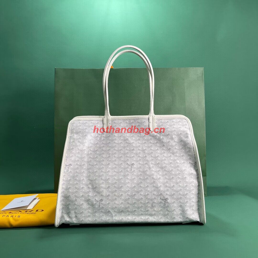 Goyard Hardy 2 Original Calfskin Leather Pet Bag 20299 White