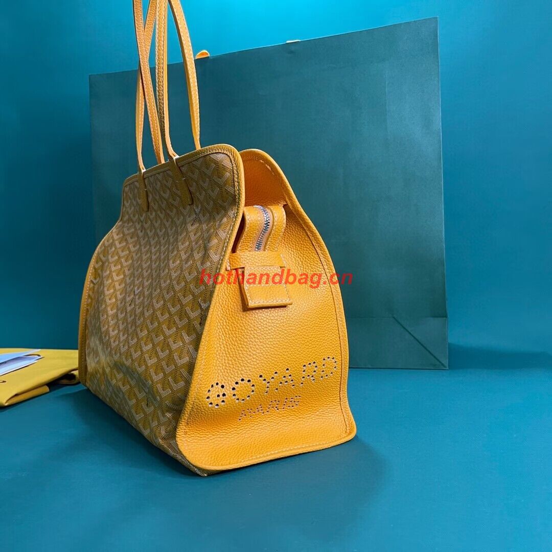 Goyard Hardy 2 Original Calfskin Leather Pet Bag 20299 Yellow