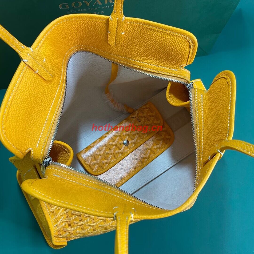 Goyard Hardy 2 Original Calfskin Leather Pet Bag 20299 Yellow