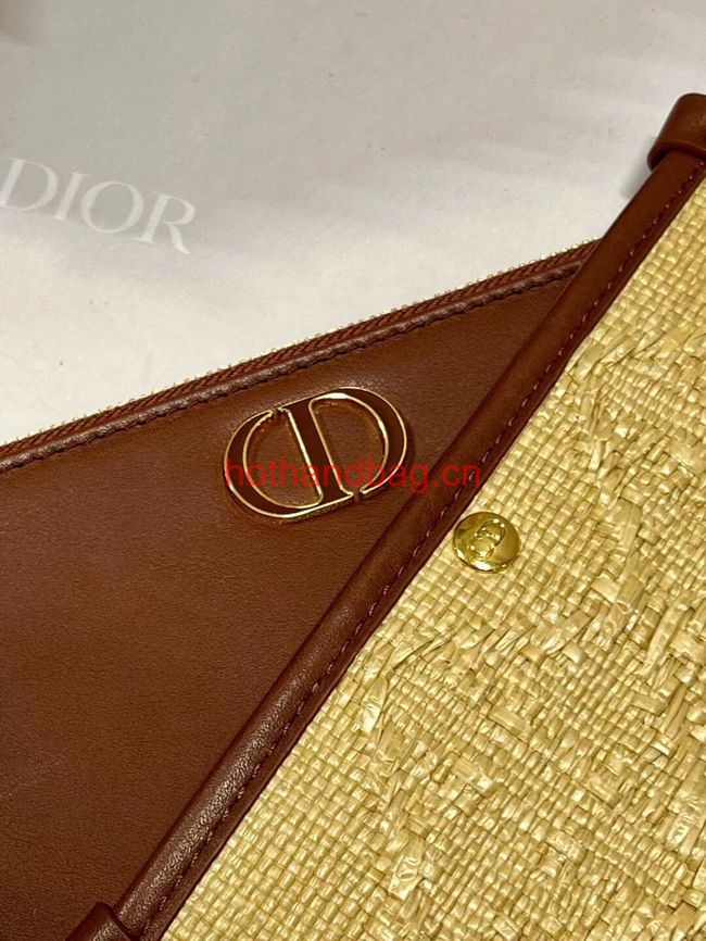 Dior 30 MONTAIGNE HOBO AVENUE MINI BAG Natural Cannage Raffia S2187UCNX
