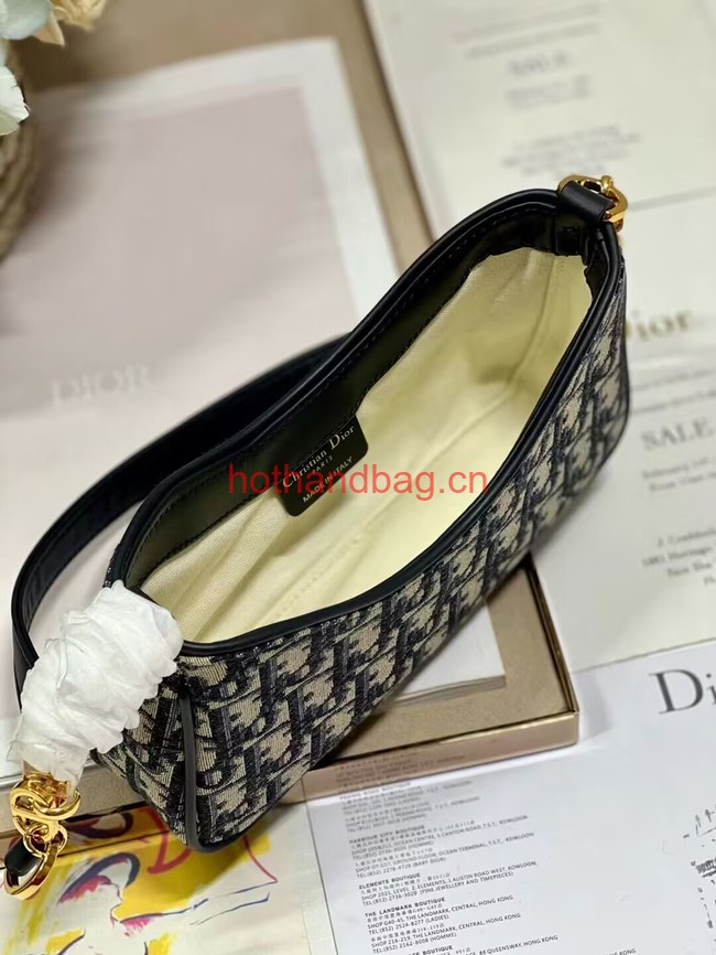 Dior 30 MONTAIGNE HOBO AVENUE MINI BAG Blue Dior Oblique Jacquard S2187UCNX