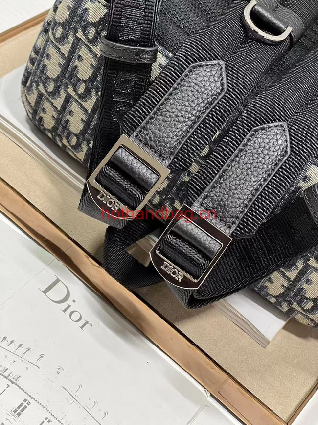 DIOR EXPLORER BACKPACK Beige and Black Dior Oblique Jacquard 1ESBA011YKY