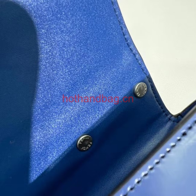 Fendi mini smooth leather bag F1089 blue