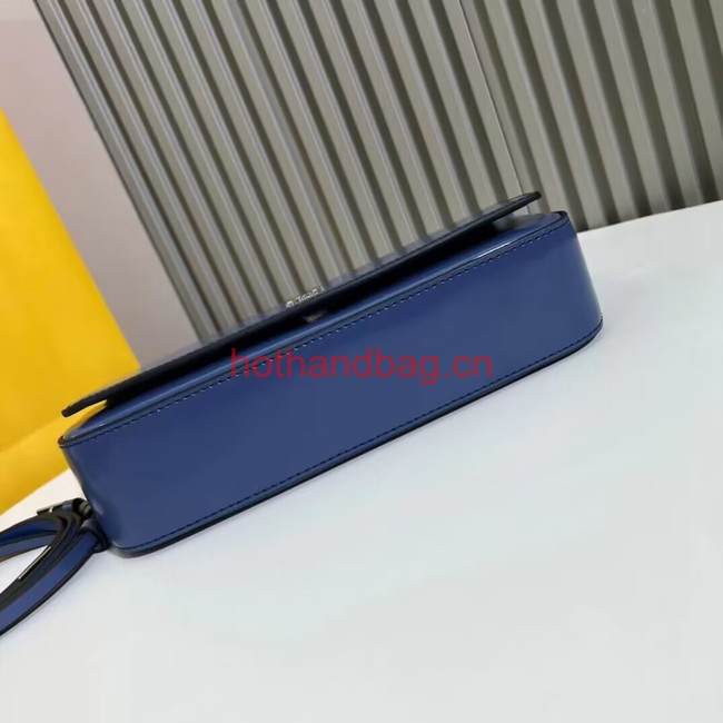 Fendi small smooth leather bag F1090 blue