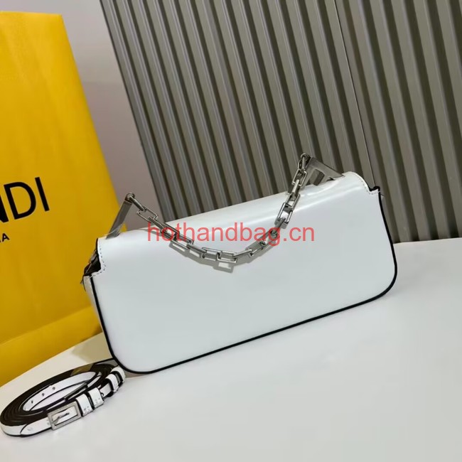 Fendi small smooth leather bag F1090 white
