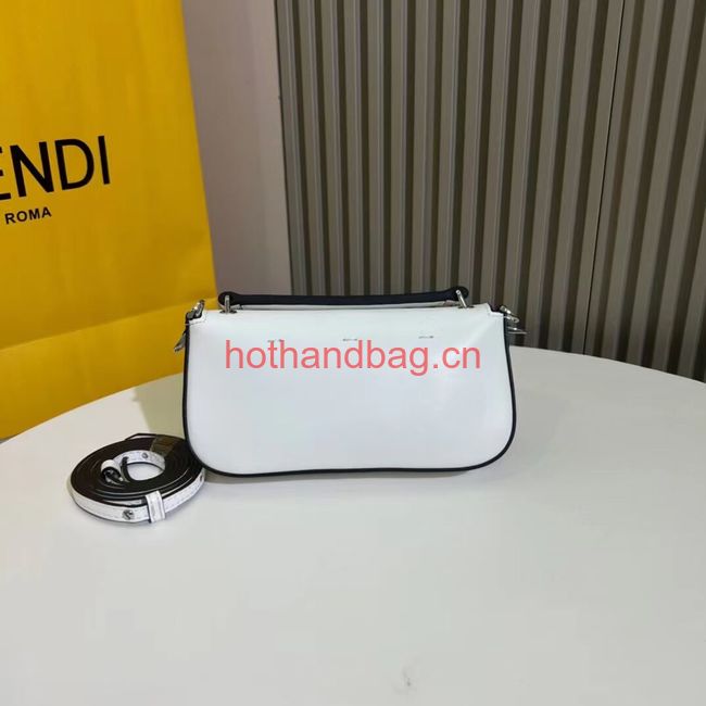Fendi mini smooth leather bag F1997 white
