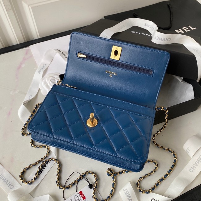 Chanel MINI FLAP BAG AP3424 blue