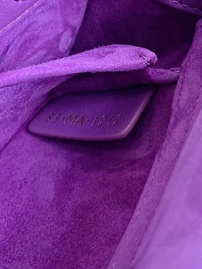 DIOR SMALL LADY D-JOY BAG Cannage Lambskin M0613ON Purple