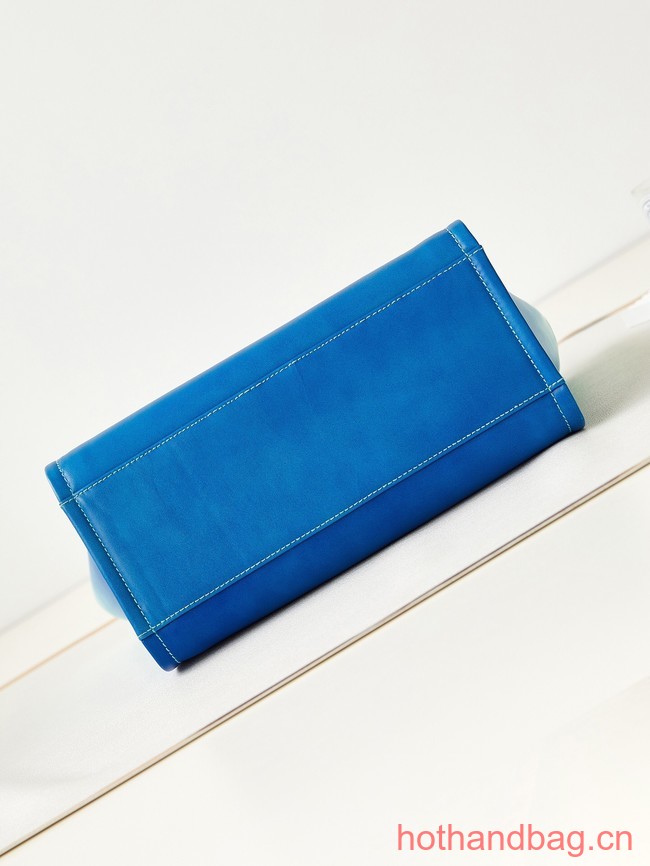 Chanel LARGE SHOPPING BAG Calfskin & Gold-Tone Metal AS3257 Blue