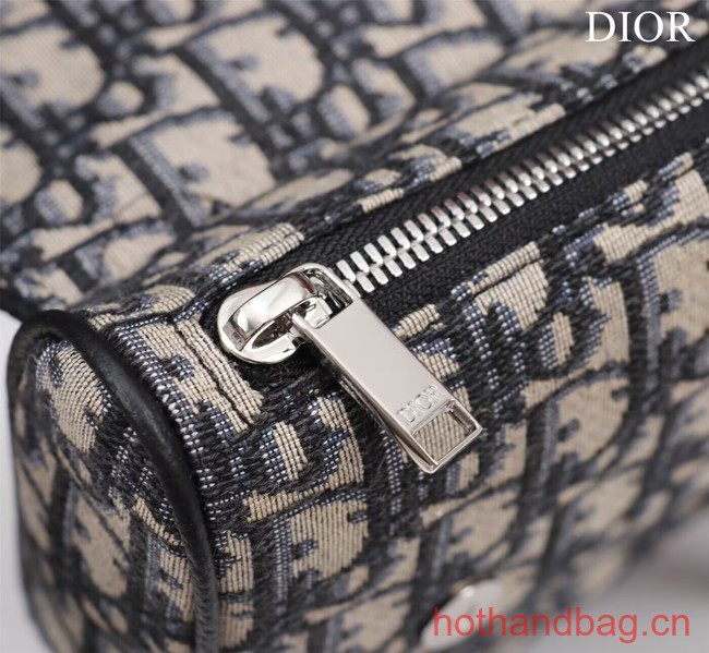 Dior Essentials SADDLE BAG Beige and Black Dior Oblique Jacquard 1ADPO093