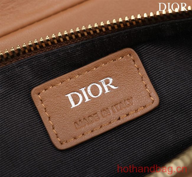 Dior Essentials SADDLE BAG Diamond Canvas 1ADPO093 brown
