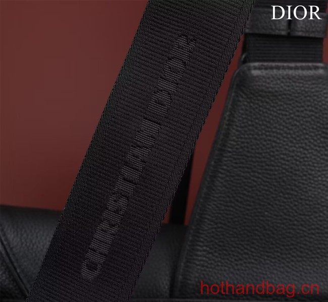 Dior Essentials SADDLE BAG Grained Calfskin 1ADPO093 black