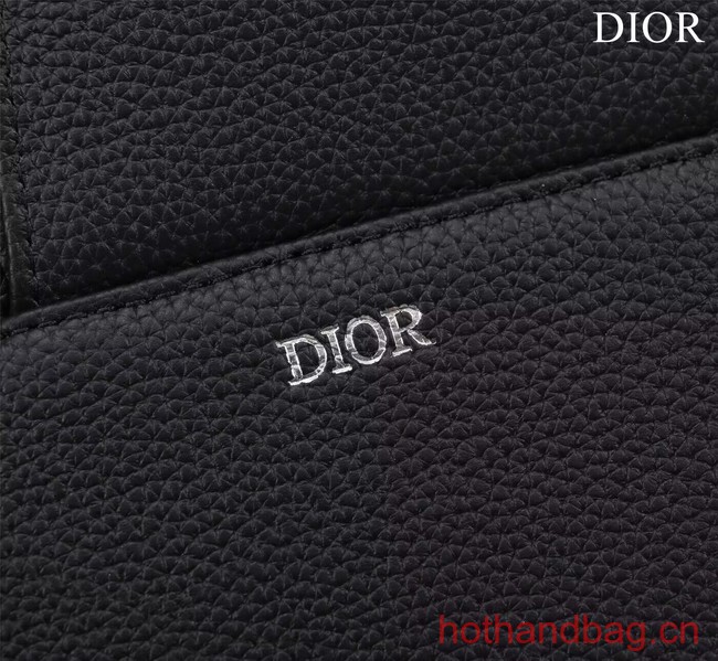 Dior Essentials SADDLE BAG Grained Calfskin 1ADPO093G BLACK