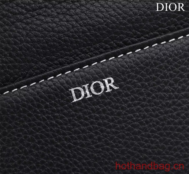 Dior Essentials SADDLE BAG Grained Calfskin 1ADPO093c black
